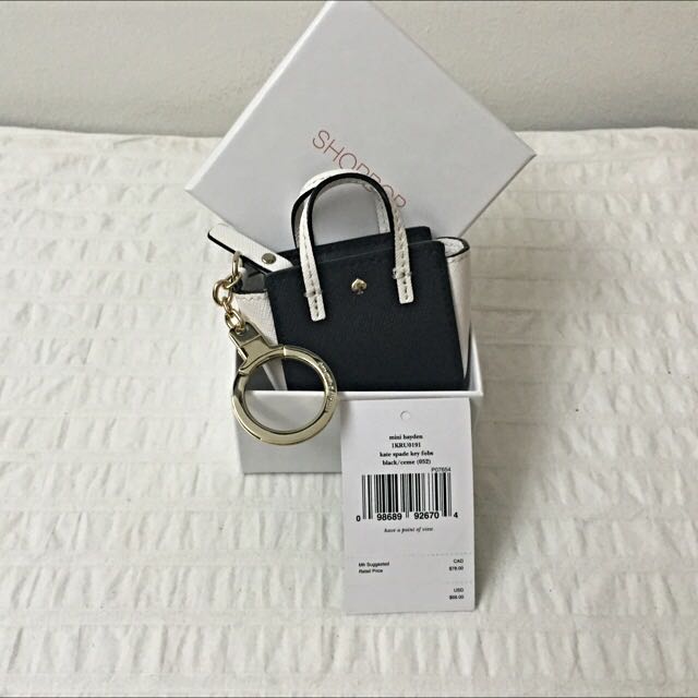 New] Authentic Kate Spade Mini Hayden Keychain / Bag Charm, Luxury,  Accessories on Carousell