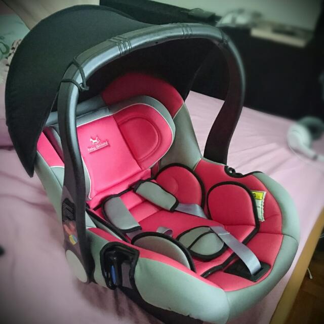 Pink Car Seat Baby Shield Brand On Carou Pink Car Seat Baby Shield Brand On