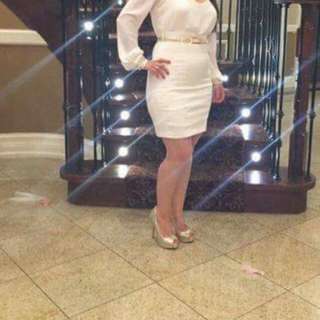 White XOXO Cocktail outfit