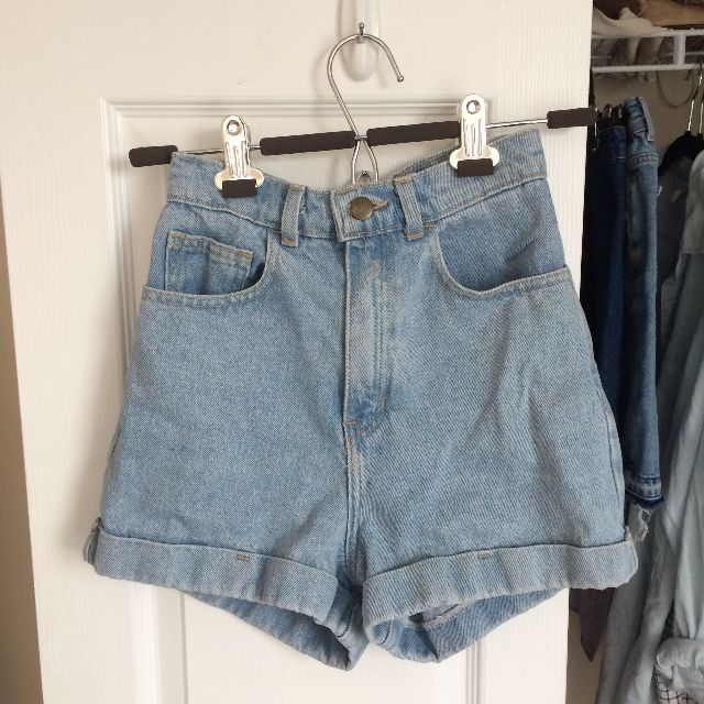 American apparel store denim shorts