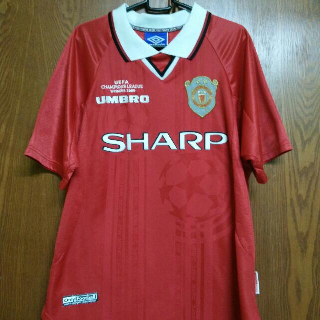 Manchester United 1999/2000 UCL jersey, Men's Fashion, Tops & Sets