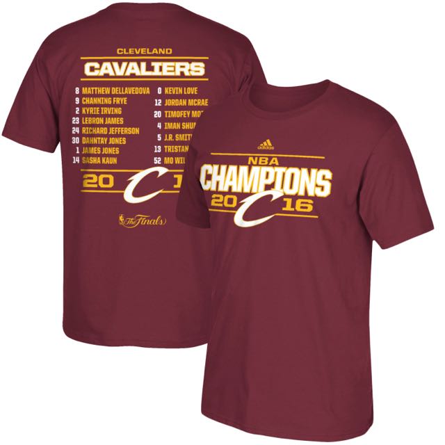 cleveland cavaliers championship shirts 2016