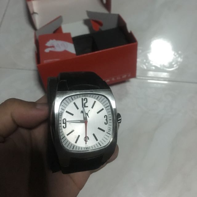 Puma best sale leather watch