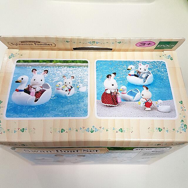 sylvanian families swan boat set