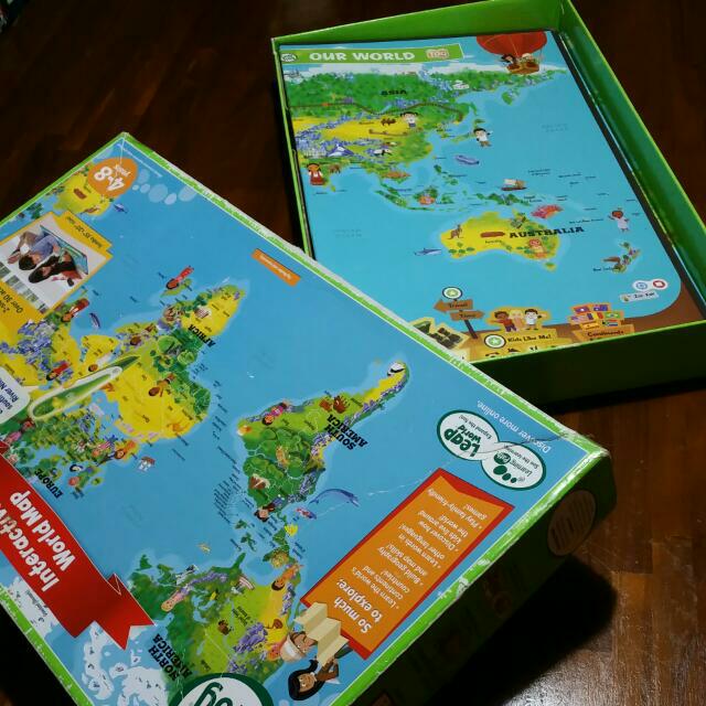 Leap Frog Interactive World Map (Tag Reading System), Hobbies & Toys ...