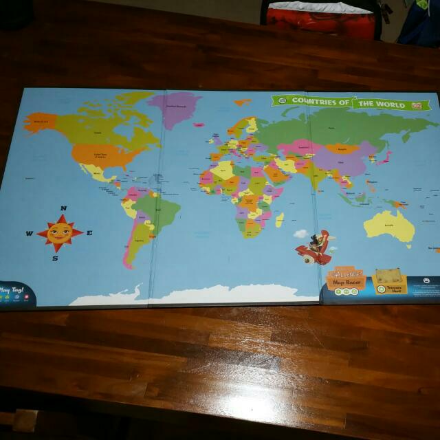 Leap Frog Interactive World Map (Tag Reading System), Hobbies & Toys ...