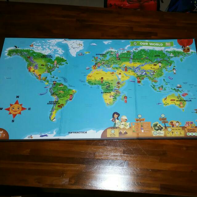 Leap Frog Interactive World Map (Tag Reading System), Hobbies & Toys ...