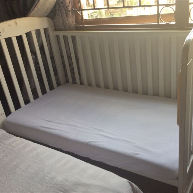 Preloved 4 In 1 Baby Cot, Babies & Kids, Baby Nursery & Kids Furniture