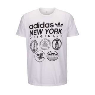 [美國代購]Adidas Originals 地方特色T恤 紐約 加州 自由女神像 三款