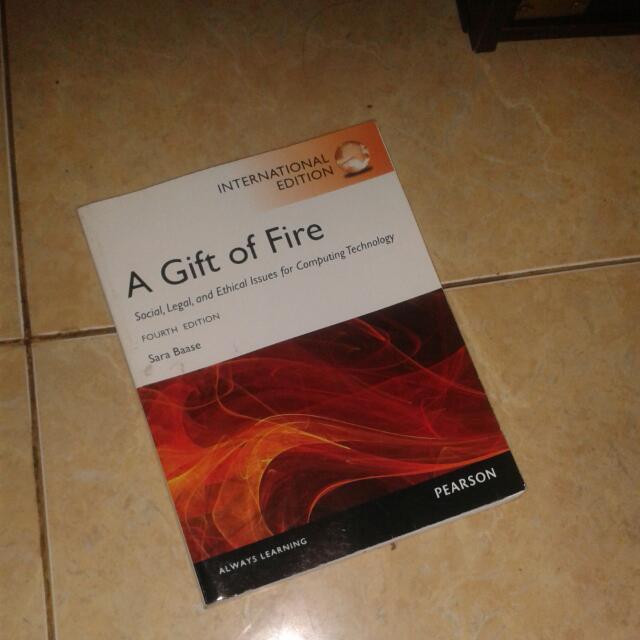 A Gift Of Fire Books Stationery Books On Carousell