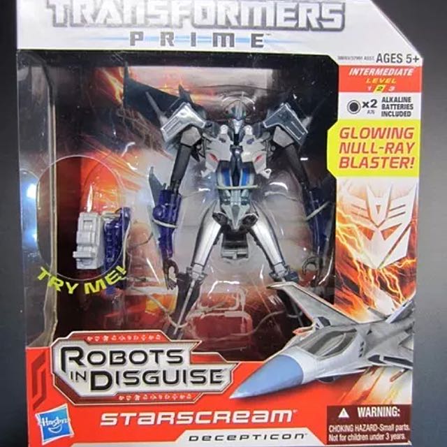 Hasbro Transformers Prime Rid Voyager Class Starscream Toys Games Bricks Figurines On Carousell