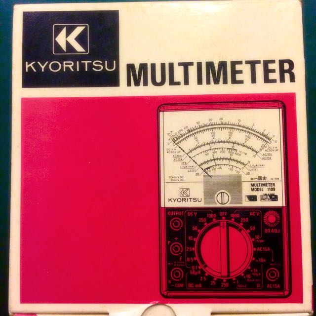Kyoritsu 1109 Analog Multimeter, Health & Nutrition, Health Monitors