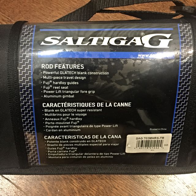 Daiwa Saltiga G Travel Boat Rod 703mhrs Tr 7ft Fishing Spinning Saltwater Rod Sports Sports Games Equipment On Carousell