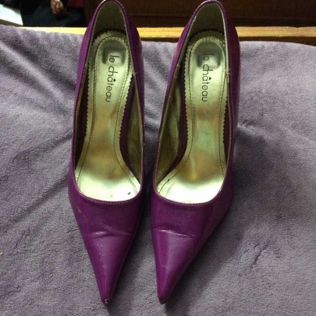Purple Heels, Women's Fashion, Shoes on 