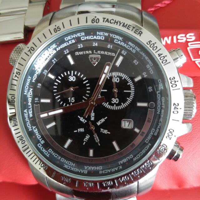 Swiss legend chronograph sales watch