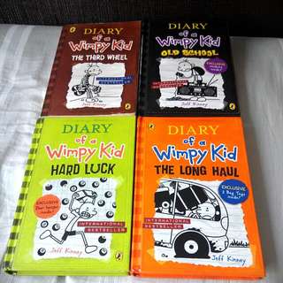 Diary of a Wimpy Kid Books - Set of 4