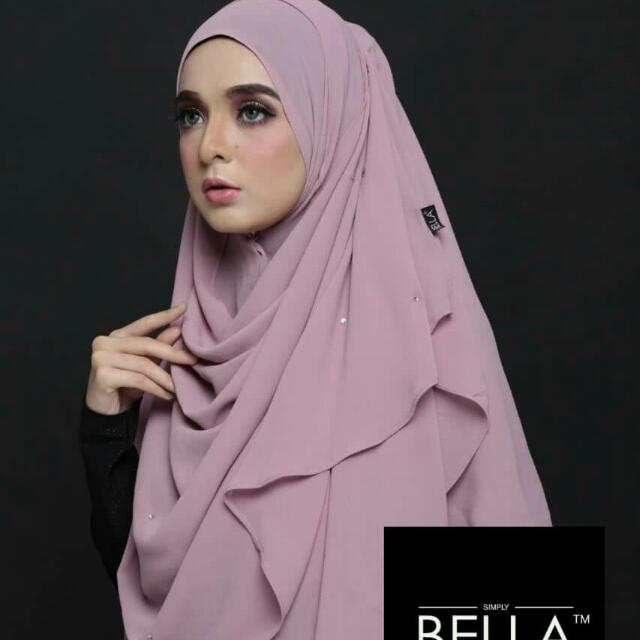 Bnip Muslimah Instant Tudung By Bella Pink Belacan Women S Fashion Muslimah Fashion Hijabs On Carousell