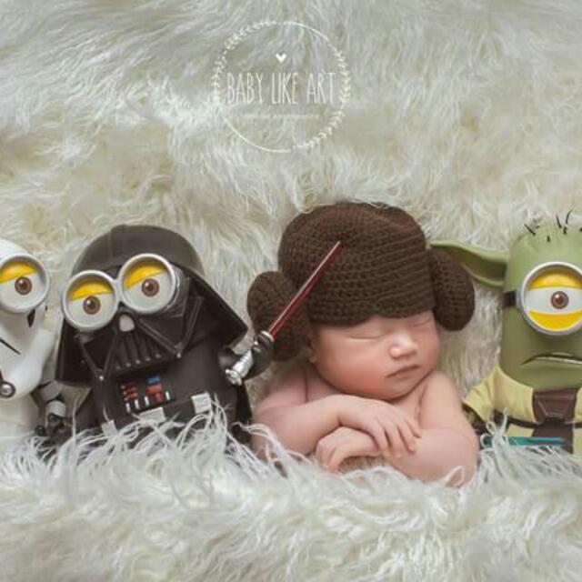 Princess leia baby hat online