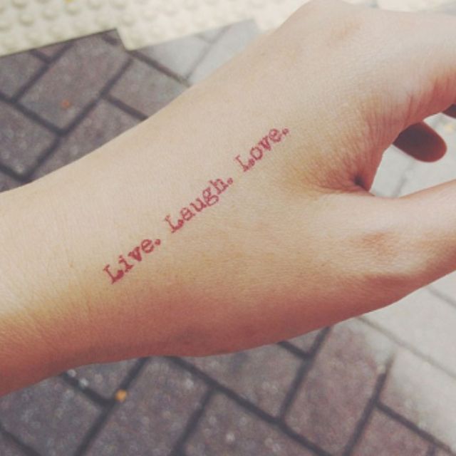 Temporary Tattoo Live Laugh Love Women S Fashion Accessories On Carousell Temporary Tattoo Live Laugh Love Women S Fashion Accessories On Carousell