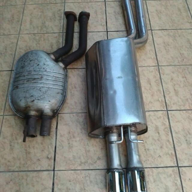 W210 exhaust clearance
