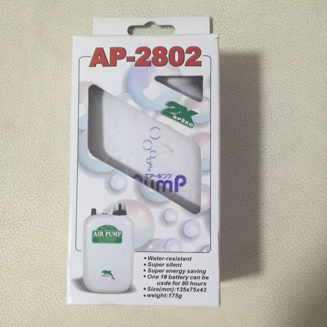 Fishing Air Pump AP2802 (Battery), Pet Supplies, Homes & Other Pet