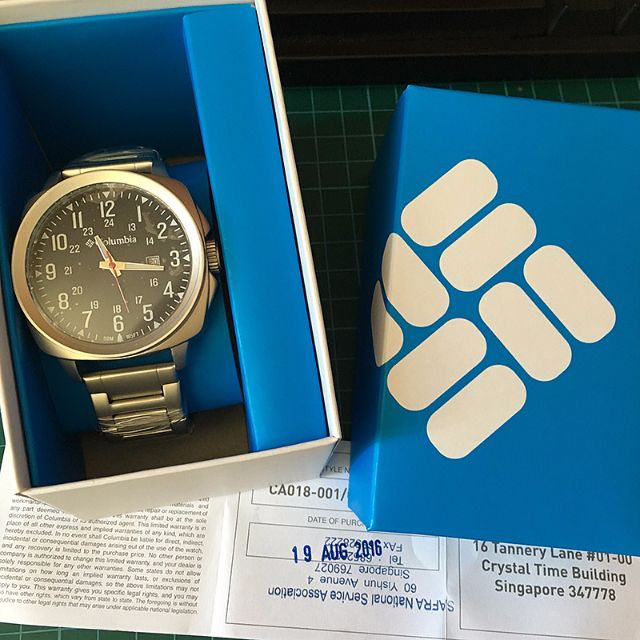 columbia cornerstone timepiece