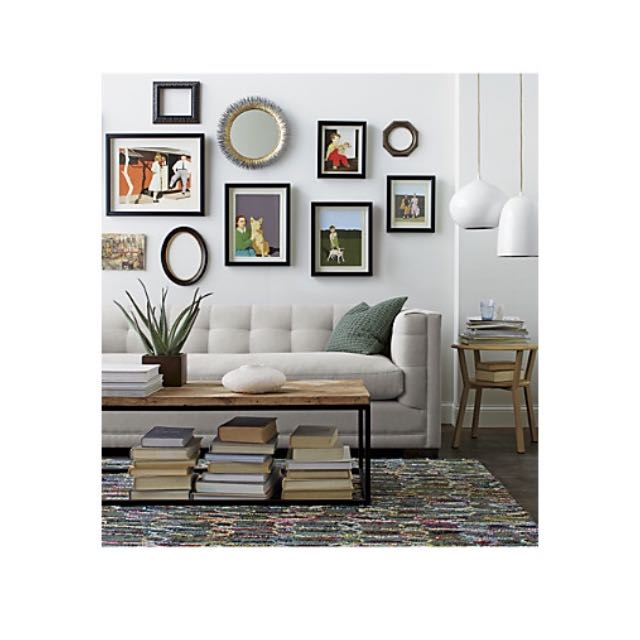 Crate Barrel Dixon Coffee Table Furniture On Carousell This is a sleek looking box framed herringbone coffee table.