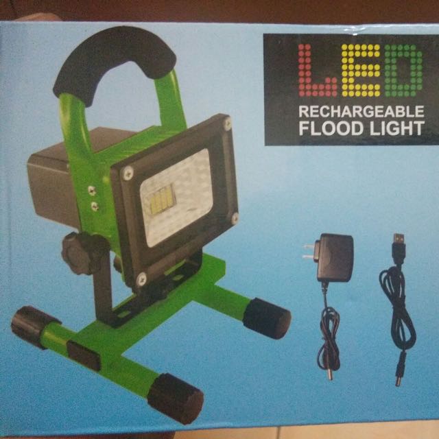 LED RECHARGEABLE FLOOD LIGHT, Everything Else, Others on Carousell
