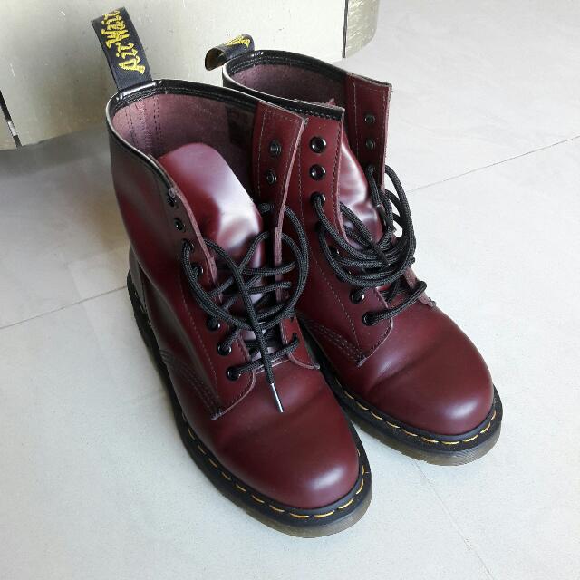cherry red 8 hole doc martens