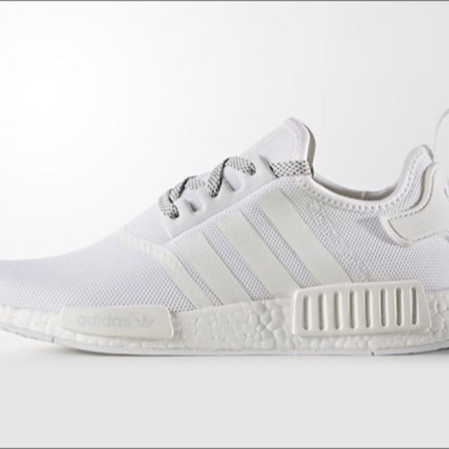 Adidas NMD R1 - US Size 8.5 - Style Code S31506 - White Reflective August  Release - 100 % Authentic, Men's Fashion, Footwear on Carousell