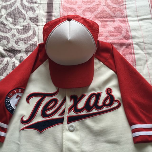 Texas Rangers One Piece Baseball Jersey Red - Scesy