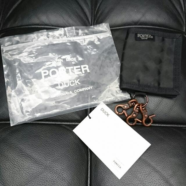 絕版 Porter Japan DUCK Coins Purse 散銀包 70new, 男裝, 袋, 小袋 Carousell