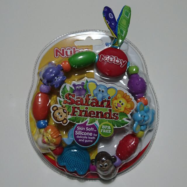 nuby safari friends baby teether