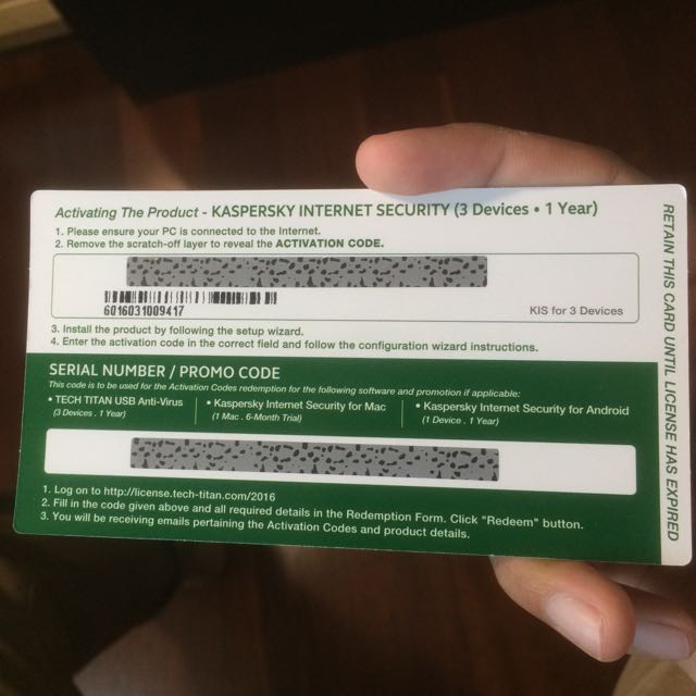Kaspersky Anti Virus + Internet Security, Computers & Tech ...