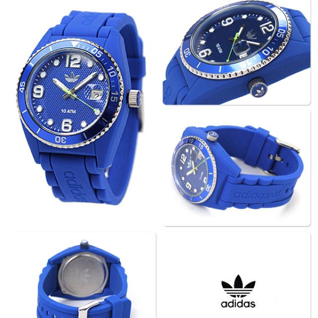 Adidas originals adh3103 store blue silicone watch