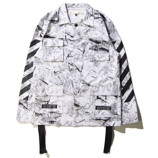 Off white marble windbreaker sales