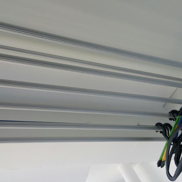 Retractable Poles Clothes Hanger HDB, Furniture & Home Living, Home