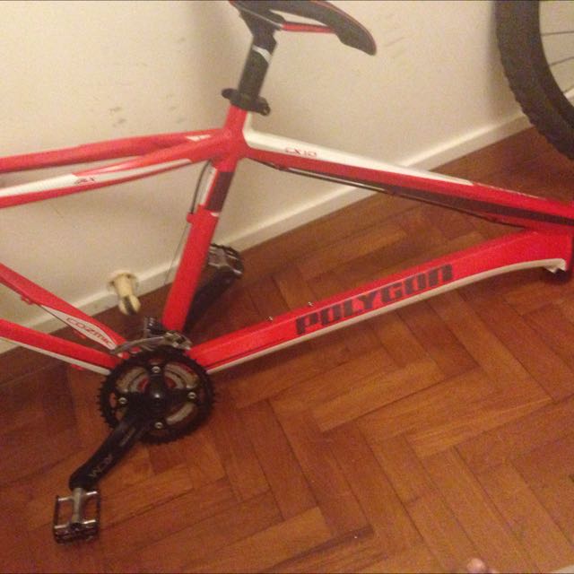 orange mtb parts