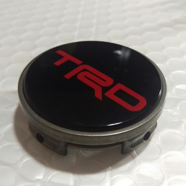 Set of 4 Genuine TRD Hub Caps Wheel Center Back 53mm Head 57mm, Car