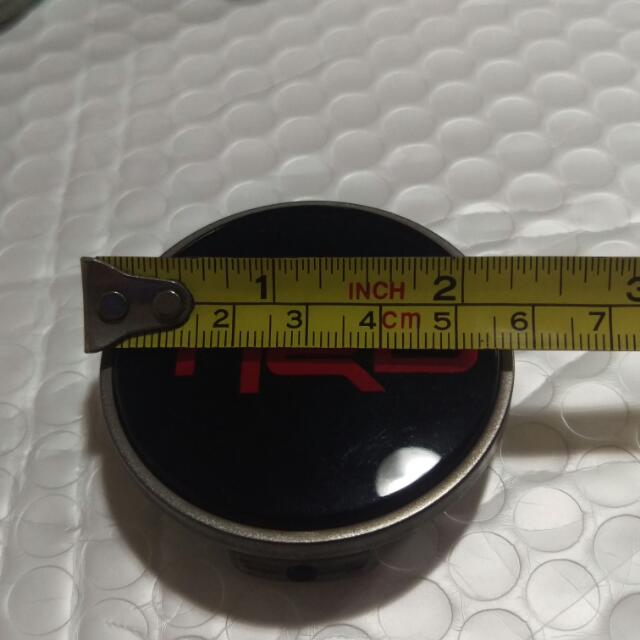 Set of 4 Genuine TRD Hub Caps Wheel Center Back 53mm Head 57mm, Car