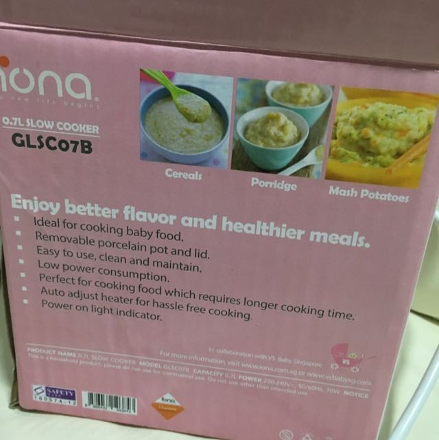 Slow Cooker Baby First food (IONA), Babies & Kids, Nursing & Feeding
