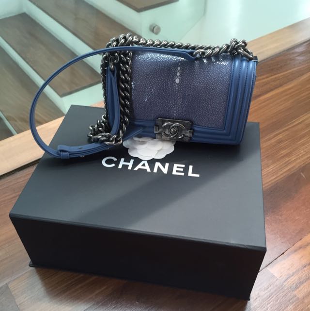Chanel Black Stingray Small Boy Bag at 1stDibs  stingray chanel bag, chanel  stingray boy bag, chanel boy bag stingray