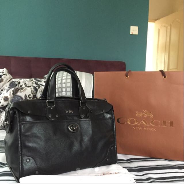 Coach Rhyder Satchel, Luxury, Bags & Wallets on Carousell