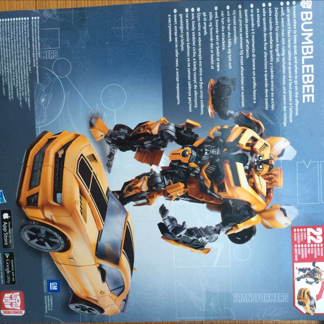 Figurine Transformers Bumblebee 2006 - Hasbro Clomp Et Main Qui Tire - 25cm