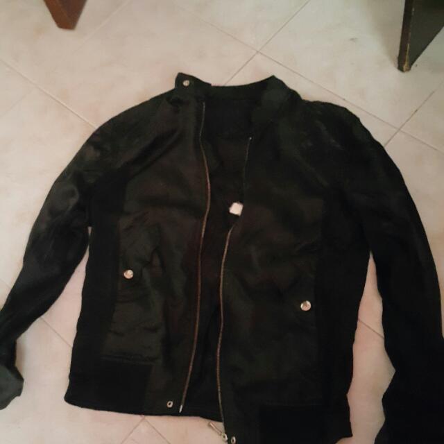 zara pvc jacket