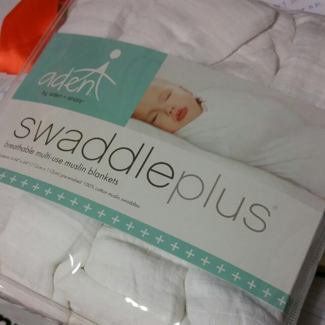 Aden & Anais Plain White Swaddles, Babies & Kids, Babies & Kids Fashion