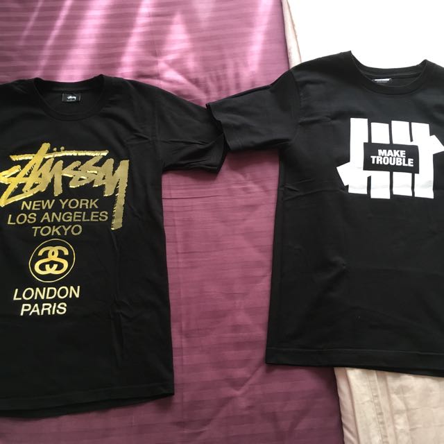 Authentic Stussy Undefeated Tshirts Men S Fashion Clothes On Carousell