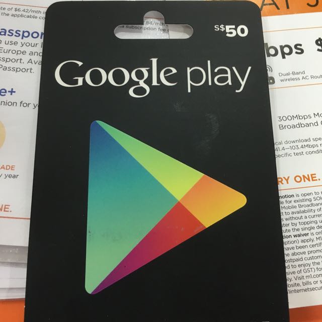 Google Play Store Card 50 For 37.00, Mobile Phones & Gadgets, Other