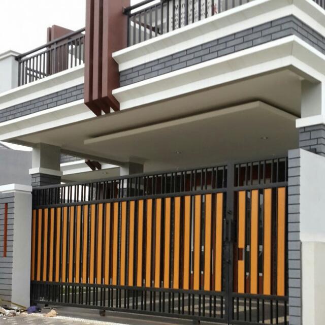  Pagar Teras  Kayu Pagar  Rumah