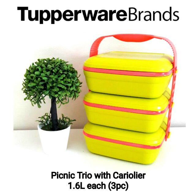 Tupperware Picnic Trio With Cariolier Set August 2016 Edition